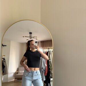 Abercrombie & Fitch Black Crop Top